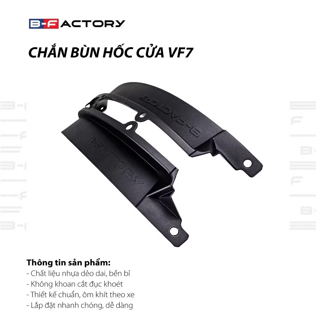 Chắn bùn xe vinfats vf7. Chắn hộc cánh cửa