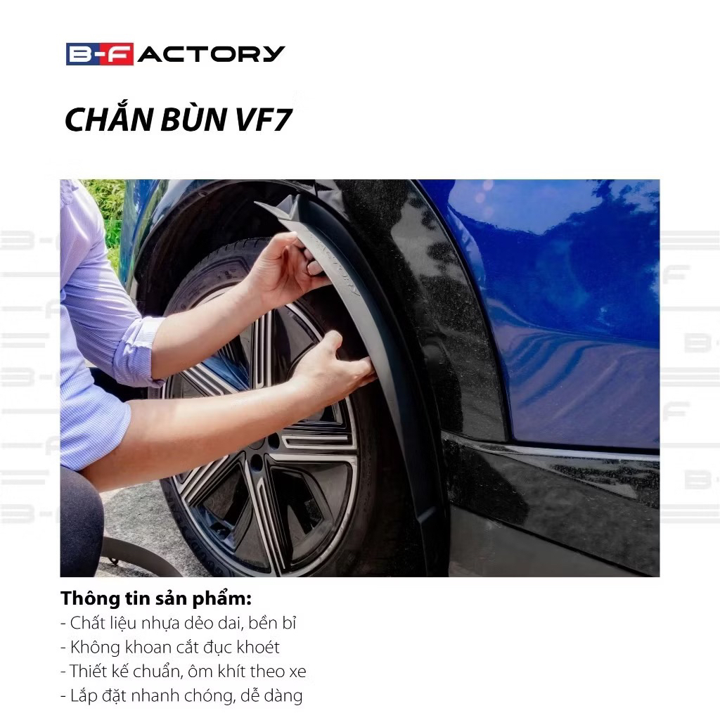 Chắn bùn xe vinfats vf7. Chắn hộc cánh cửa