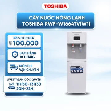 Cây nước nóng lạnh Toshiba RWF-W1664TV(W1) - Công suất 670W - Khóa vòi nước nóng an toàn cho trẻ em
