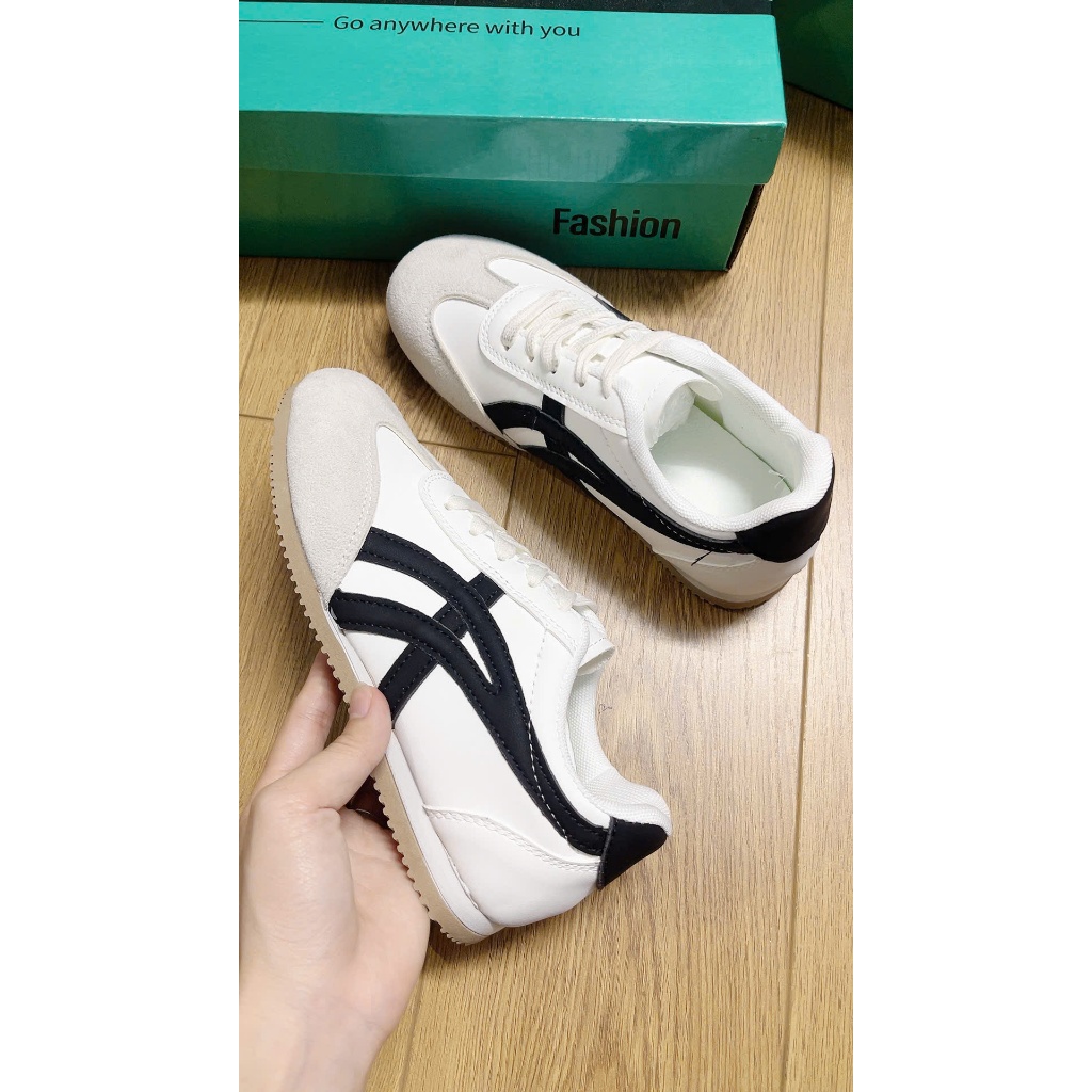 Giày Sneaker Nữ Phối Lưới Thoáng Khí Đế Cao - Giày Thể Thao Nữ Phom Chunky Hack Dáng Đi Học Đi Chơi Bản Đẹp 2 Màu
