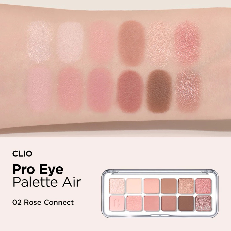 Bảng Mắt 12 Ô Clio Pro Eye Palette Air Phấn Mịn, Lên Màu Chuẩn - Ever Queen
