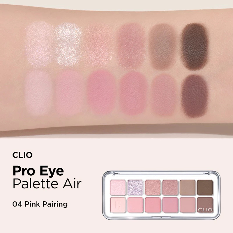 Bảng Mắt 12 Ô Clio Pro Eye Palette Air Phấn Mịn, Lên Màu Chuẩn - Ever Queen