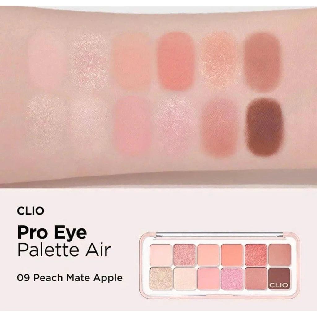 Bảng Mắt 12 Ô Clio Pro Eye Palette Air Phấn Mịn, Lên Màu Chuẩn - Ever Queen
