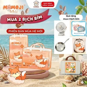 Combo 2 bịch Tã/Bỉm dán/ Quần Momoji extra Soft cao cấp mỏng mềm siêu thấm hút cho bé