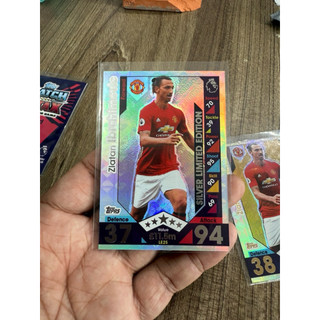 Bộ 3x Thẻ Cầu Thủ Bóng Đá Ibrahimovic Vàng Bạc Đồng Match Attax Ibrahimovic Manchester United Limited 2016/17 Super Rare