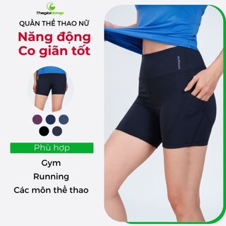 Quần Đùi Thể Thao Nữ ICADO HT108 Tập Gym, Chạy Bộ Chất Liệu Bền, Nhẹ, Thoáng Khí Thế Giới Đồ Tập thegioidotap