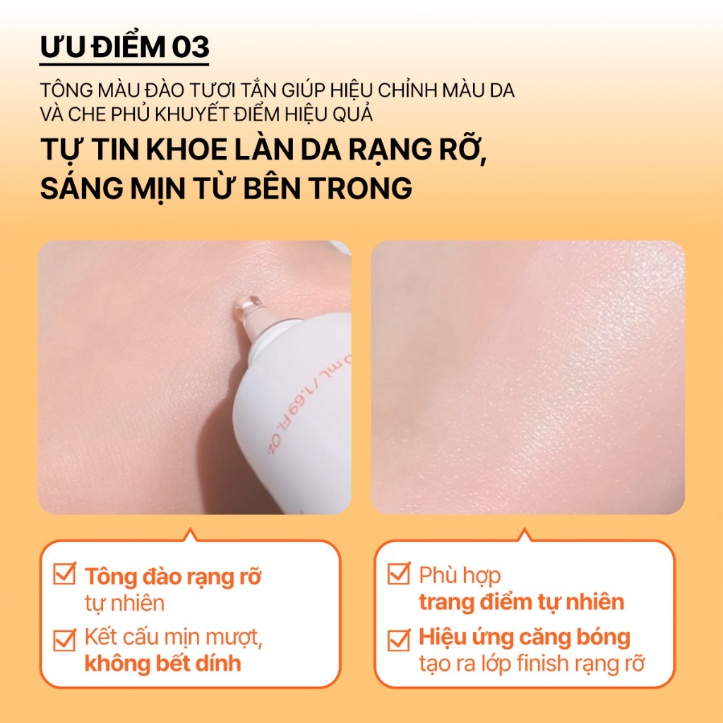 INNISFREE x Kem chống nắng Vitamin C nâng tông sáng da SPF 50+ PA++++ 50mL