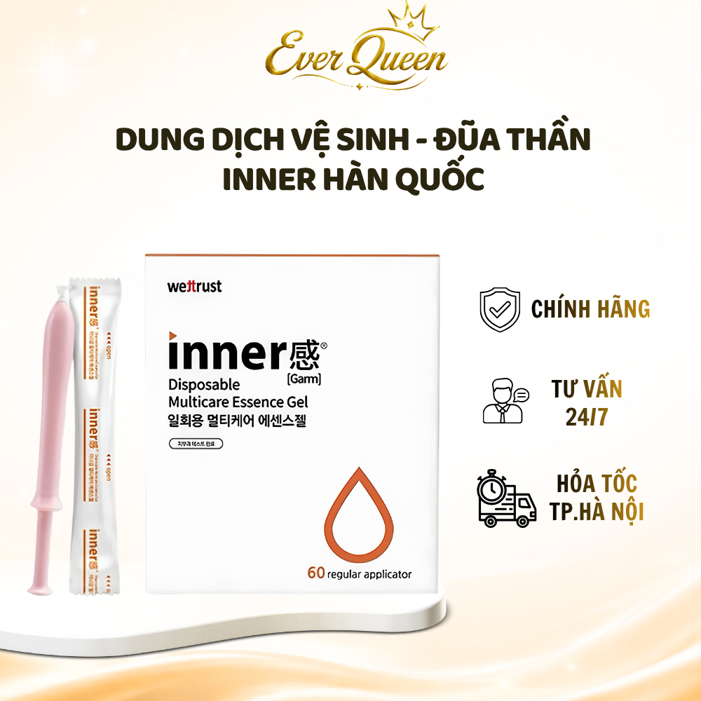 Đũa thần INNER Dung Dịch Vệ Sinh  Phụ Nữ Dưỡng Ẩm, Cân Bằng PH - Ever Queen