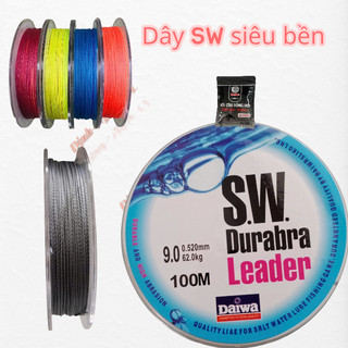 Dù câu Cá SW màu xám, Dây Câu SW Đủ Số, Siêu Bền - dây câu cá (rẻ vô địch)