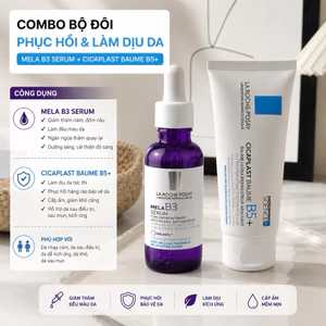 Combo La Roche-Posay Mela B3 Serum + Cicaplast Baume B5+ – Giảm Thâm, Phục Hồi, Làm Dịu Da