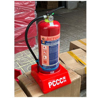 {Có kiểm định}Combo 1 Bình chữa cháy bột ABC 4kg  tặng kèm 1 tấm nội quy tiêu lệnh 2in1+ kệ đựng