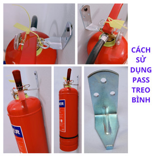 {Có kiểm định}Combo 1 Bình chữa cháy bột ABC 4kg  tặng kèm 1 tấm nội quy tiêu lệnh 2in1+ kệ đựng