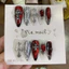 498. nailbox mắt mèo đỏ, charm đính ngẫu nhiên