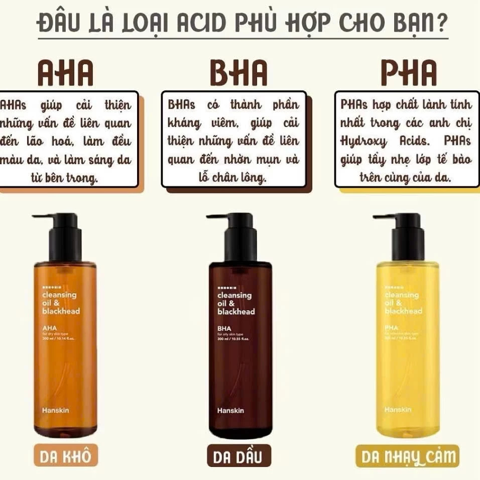 [DATE T1/2027] Dầu Tẩy Trang Hanskin BHA, PHA Làm Giảm Sợi Bã Nhờn Và Sạch Sâu Lỗ Chân Lông - Ever Queen