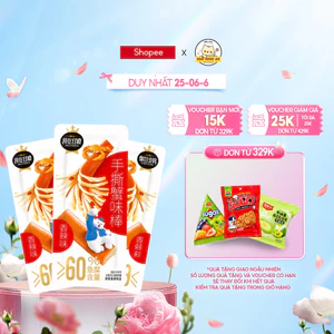 Thanh Cua Ăn Liền Vị Cay Tê - Snack Thanh Cua Nội Địa Thơm Ngon Đậm Vị Gói lẻ 20g