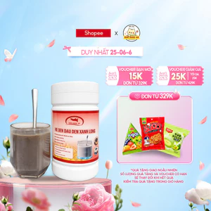 Bột Ngũ Cốc Mè Đen Đậu Đen Xanh Lòng Organic - Rang Xay Thủ Công (Hộp 500g)