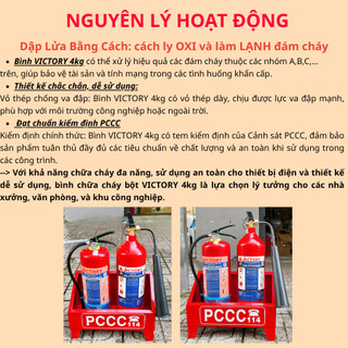 {Có Kiểm Định}Combo 1 bình chữa cháy bột 4kg+1 bình khí CO2 3kg kiểm định kèm kệ đựng tặng NQTL 2IN1