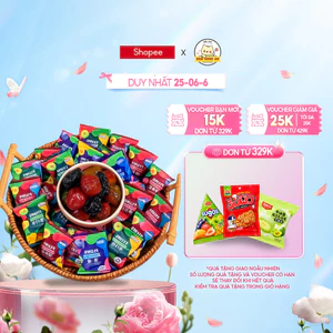 Ô Mai Colorful Plum Ô Mai Nguyên Quả Sấy Mix Cherry - Việt Quất - Mận Vàng - Mận Đỏ