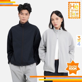 3PhầnTư - Áo Khoác Nam Nữ Unisex Cản Gió Cổ Trụ Vải Thế Hệ Mới Dù Gió Nhăn Nhẹ Thoáng Mát Taslan - OUVM25002