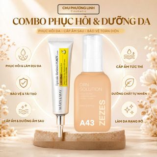 Combo Sản Phẩm Retinol K57 Và Serum A43 - Hỗ Trợ Phục Hồi, Làm Mềm Mịn, Bổ Xung Dưỡng Chất CB0351