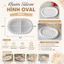 KHUÔN SILICON LÀM ĐẾ LÓT LY HÌNH OVAL – MÃ DE07