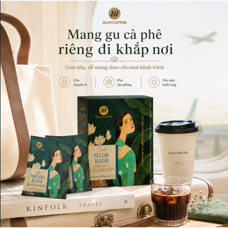 Cà Phê Túi Lọc HANCOFFEE 100% Arabica Hộp 10 gói Vị Đắng Êm Chua Nhẹ, Hậu Vị Ngọt Kéo Dài