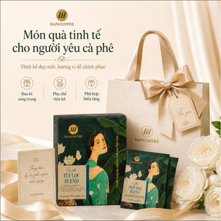 Cà Phê Túi Lọc HANCOFFEE 100% Arabica Hộp 10 gói Vị Đắng Êm Chua Nhẹ, Hậu Vị Ngọt Kéo Dài