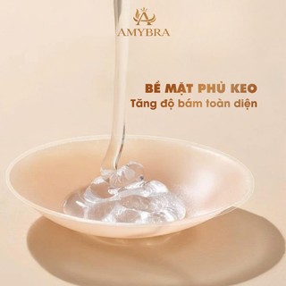 Miếng Dán Ngực Silicone Siêu Dính, Hộp 5 Cặp Dán Ngực Chống Thấm Nước, Sử Dụng Nhiều Lần AMYBRA D329