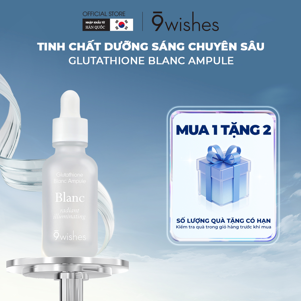 9wishes glutathione blanc ampoule 30m Tinh chất dưỡng sáng 9 Wishes Glutathione Blanc Ampule 30ml
