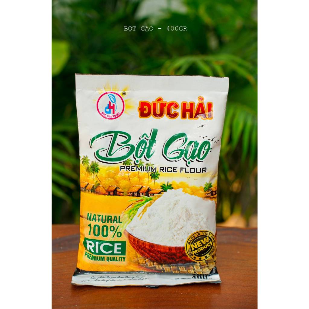 Bột Gạo Đức Hải Nguyên Chất 400G 100% Bột Gạo Tự Nhiên Làm Bánh Mịn Thơm Dễ Dùng - Đức Hải Food
