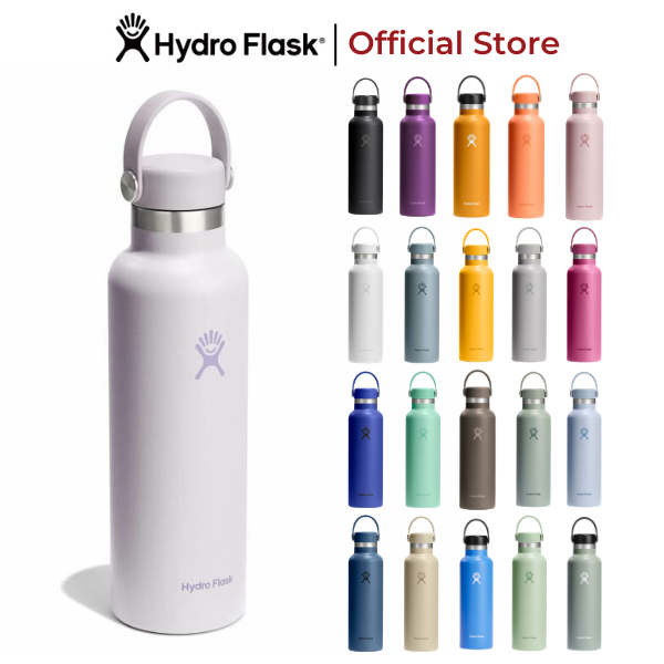 Bình giữ nhiệt Hydro Flask 621ml Standard Flex Cap 21 Oz có nắp kín, chính hãng, giữ nhiệt tốt
