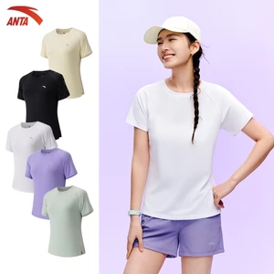 ANTA Áo Thun Thể Thao Nữ A-COOL I Mỏng Nhẹ Thấm Hút Mồ Hôi Áo thể thao chạy bộ tập gym cầu lông pickleball 9626B7116