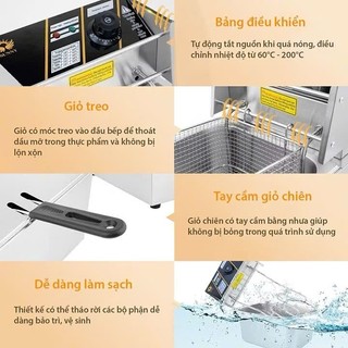 Bếp Chiên Đơn, bếp chiên đôi SEKA SUNNY Tiện Dụng 6 Lít, 12 Lít - Hàng chính hãng