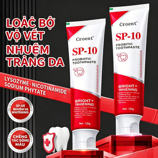 SP10 Cotelg Kem đánh răng làm trắng răng, làm sạch mạnh mẽ loại bỏ vết ố vàng bảo vệ men răng