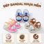 Dép sandal quai hậu cúc bấm cho bé trai bé gái 1-3 tuổi ShinHome - hình chó, khủng long
