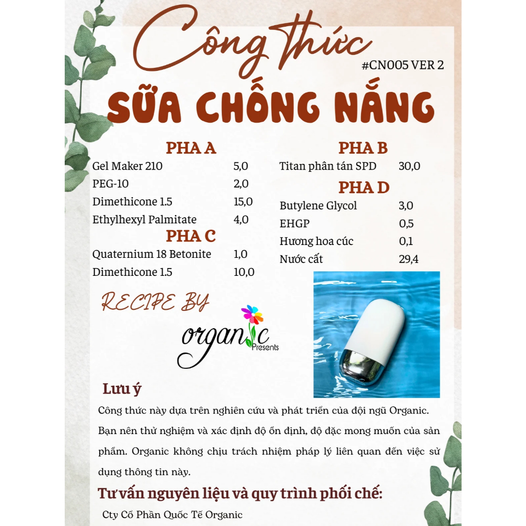 ETHYLHEXYL PALMITATE P8 - DẦU ESTER - HỔ TRỢ PHÂN TÁN MÀU (SALACOS P8)