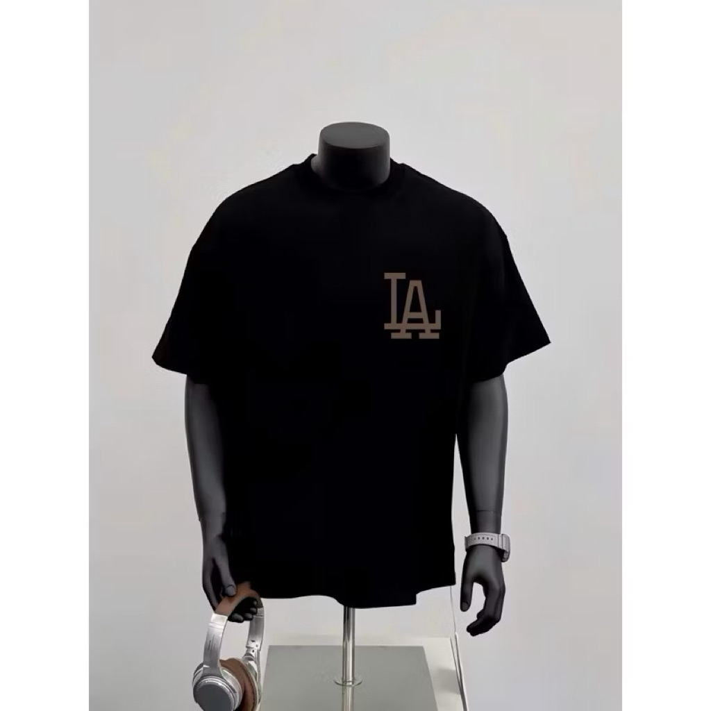 Áo Phông MLB nam nữ 100% cotton định lượng 260gsm-LA Gấu nâu