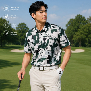 ÁO GOLF PXG HỌA TIẾT CAO CẤP mã 012 – NAM TÍNH & SANG TRỌNG