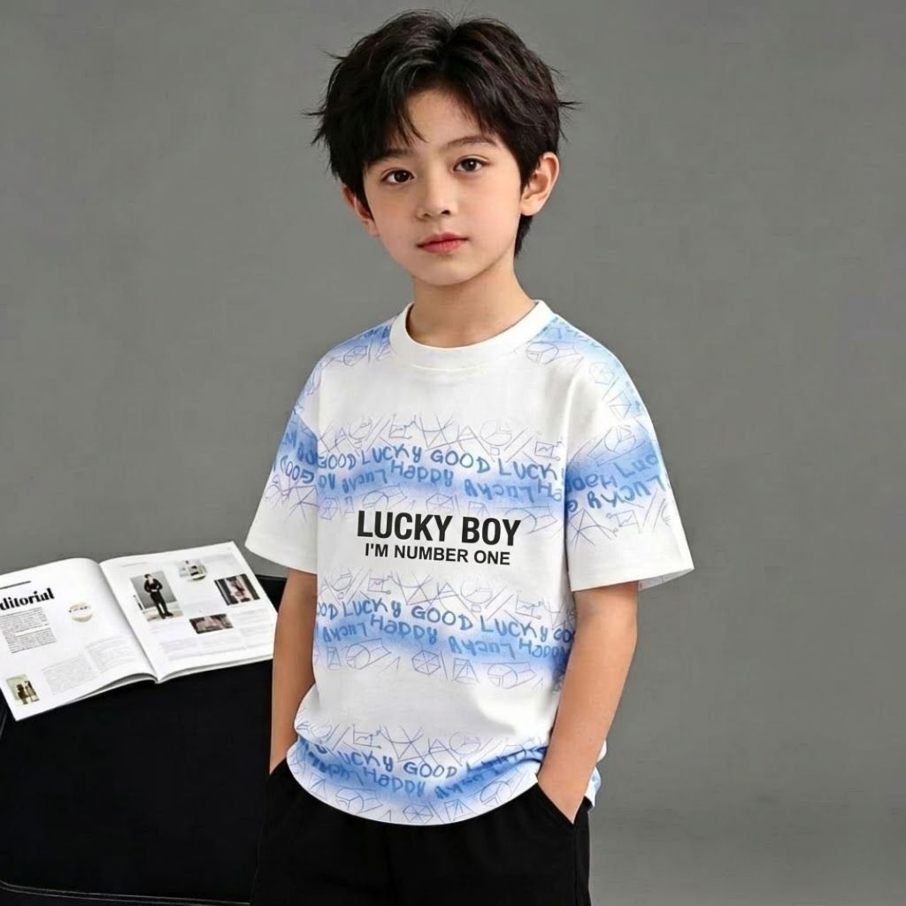 8-30kg.Bộ bé trai dễ thương LUCKYBOY,áo màu xanh,xám cotton,quần kaki mềm cho bé trai. Kho sỉ Gumiho