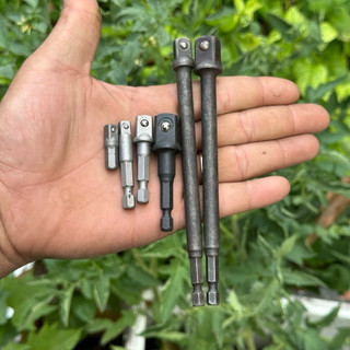 Bộ Đầu Chuyển Máy Bắn Vít Sang Bulông Đầu Khẩu 1/4, 3/8, 1/2 Chuôi Lục Giác Tiện Lợi Cho Máy Khoan Máy Vít -Bosch DeWalt