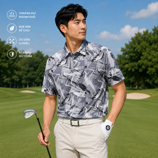 ÁO GOLF HAZZYS NAM mã 034– THANH LỊCH & CAO CẤP thun lạnh co dãn