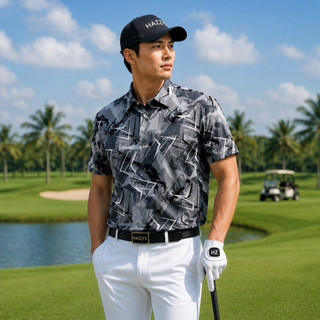 ÁO GOLF HAZZYS NAM mã 034– THANH LỊCH & CAO CẤP thun lạnh co dãn