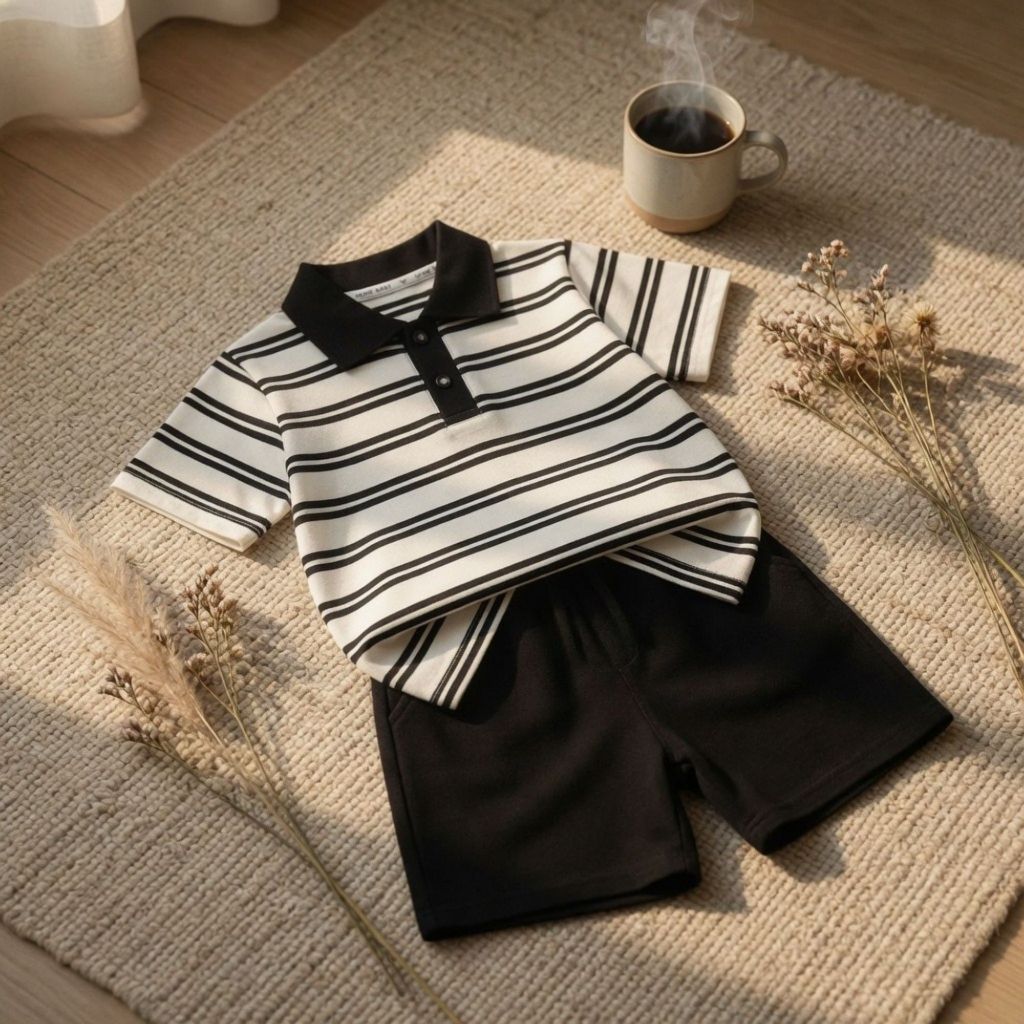 [Kho Sỉ Gumiho] Bộ Đồ Bé Trai 8-30kg Cotton Cao Cấp - Set Quần Áo Trẻ Em Cộc Tay Phong Cách Hàn Quốc Hot Trend