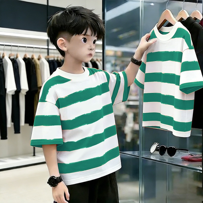 Bộ Quần Áo Cộc Tay Bé Trai Be Loang Xanh Cotton 100% Phong Cách Hàn Quốc (8kg - 30kg) [Kho Sỉ Gumiho]