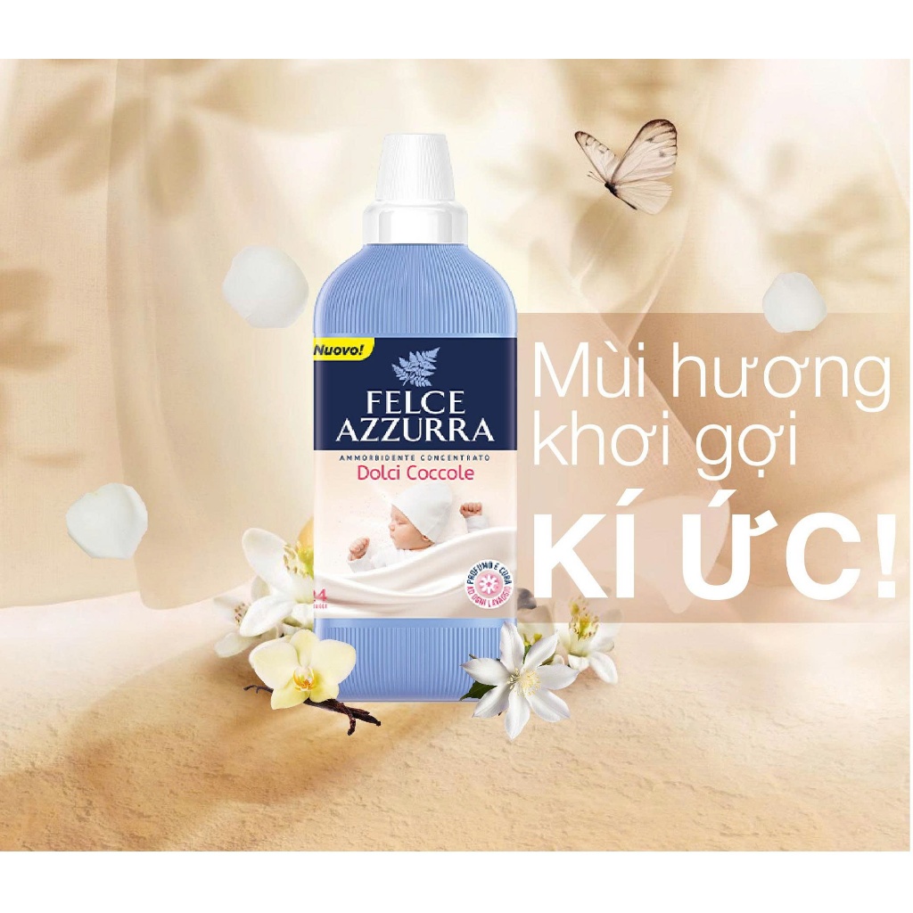 Nước xả hữu cơ đậm đặc hương nước hoa Felce Azzurra - 1025ml