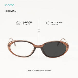 Gọng kính thời trang nam nữ ANNA chất liệu nhựa dáng oval cá tính 30320