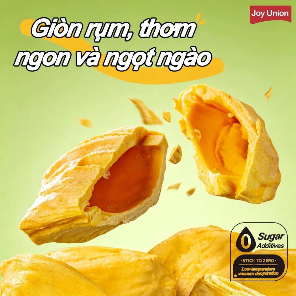 【Joy Union】250Gr Mít thái sấy giòn Mít Sấy GiònĐặc Sản Đà Lạt NGUYÊN MIẾNG, KHÔNG VỤN, GIÒN NGỌT