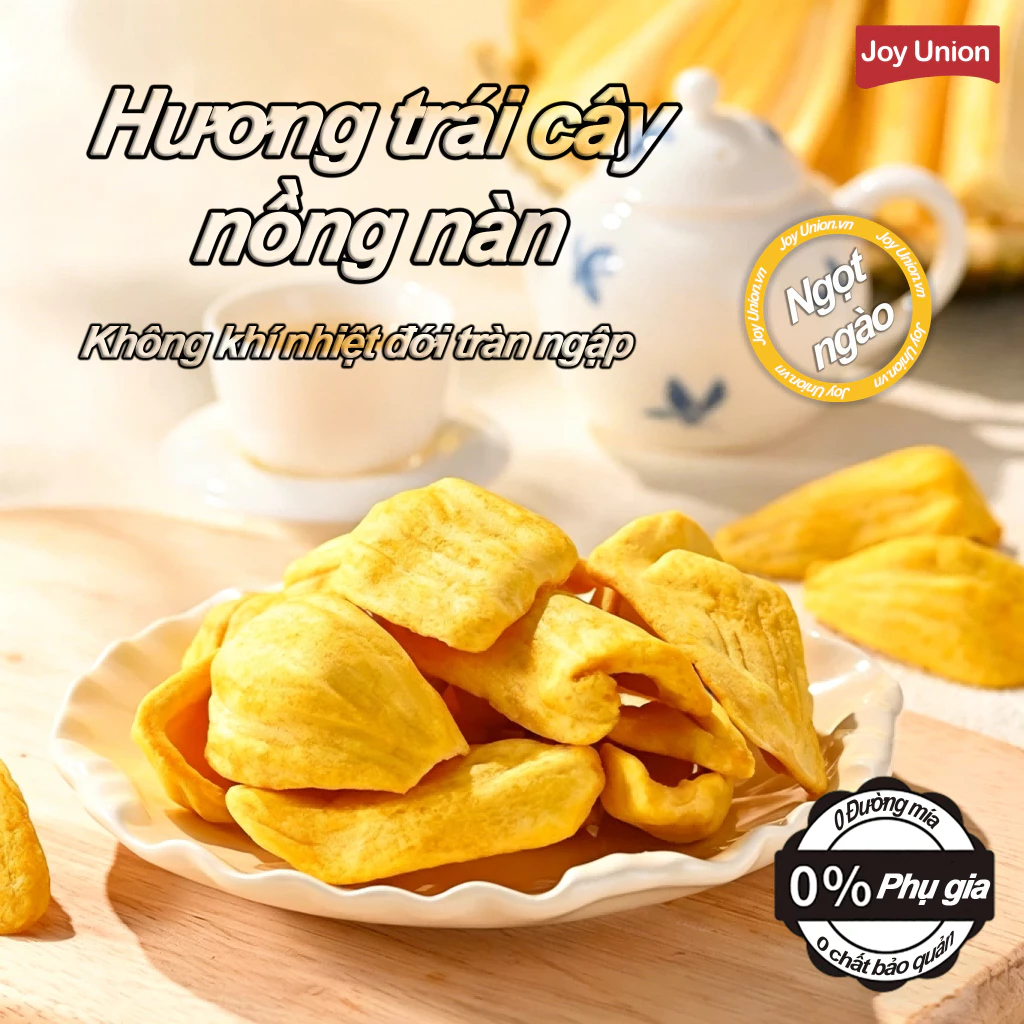 【Joy Union】250Gr Mít thái sấy giòn Mít Sấy GiònĐặc Sản Đà Lạt NGUYÊN MIẾNG, KHÔNG VỤN, GIÒN NGỌT