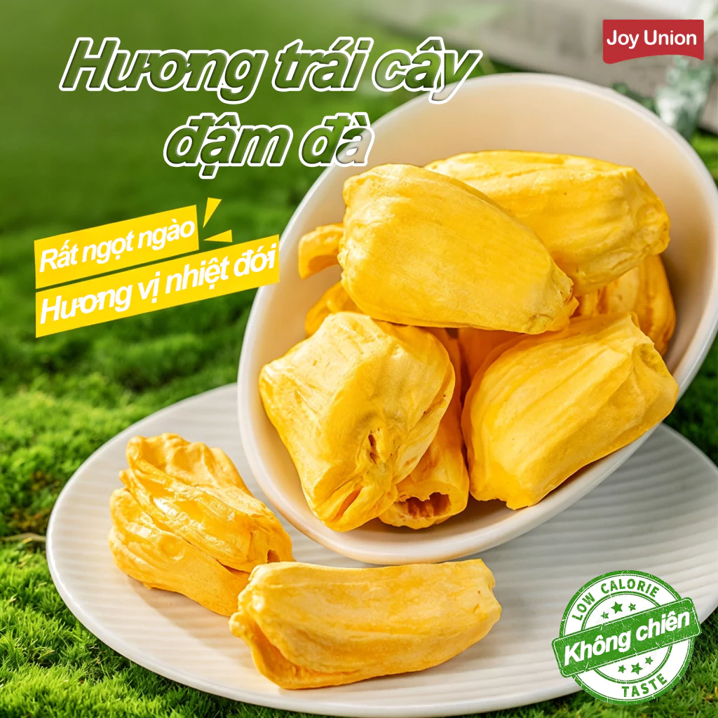 【Joy Union】250Gr Mít thái sấy giòn Mít Sấy GiònĐặc Sản Đà Lạt NGUYÊN MIẾNG, KHÔNG VỤN, GIÒN NGỌT