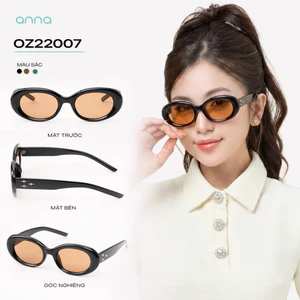 Kính râm thời trang ANNA dáng Oval tròng chống chói và tia UV OZ2207